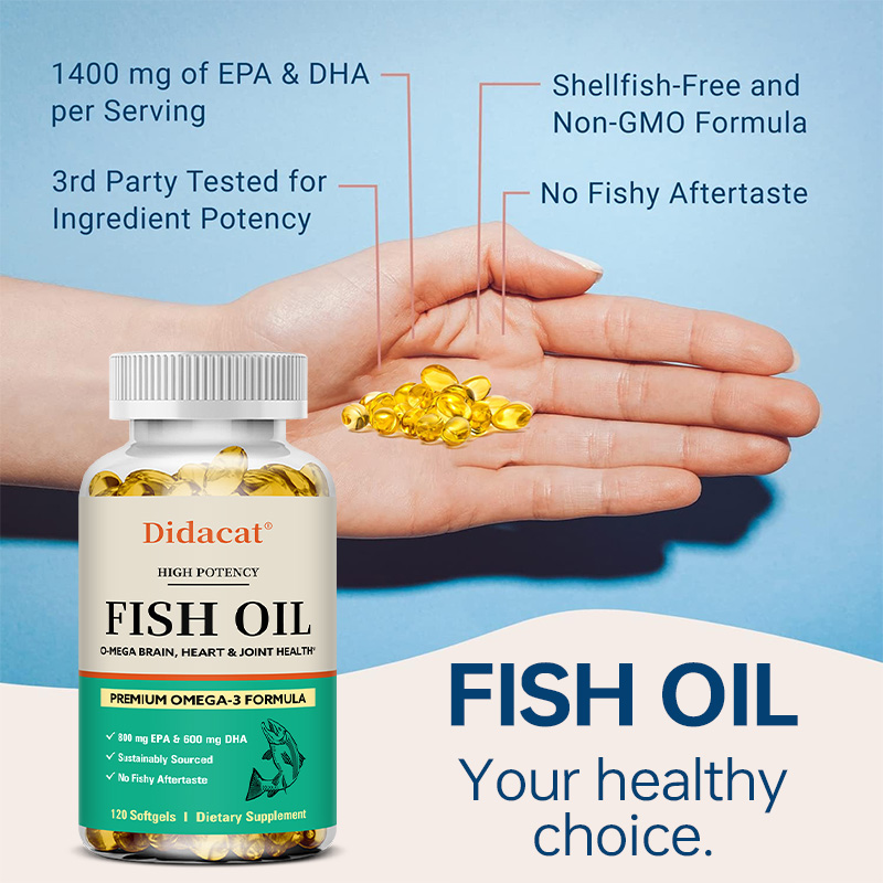 Omega 3 Fish Oil - Мягкие мягкие с рыбьим маслом премиум-класса