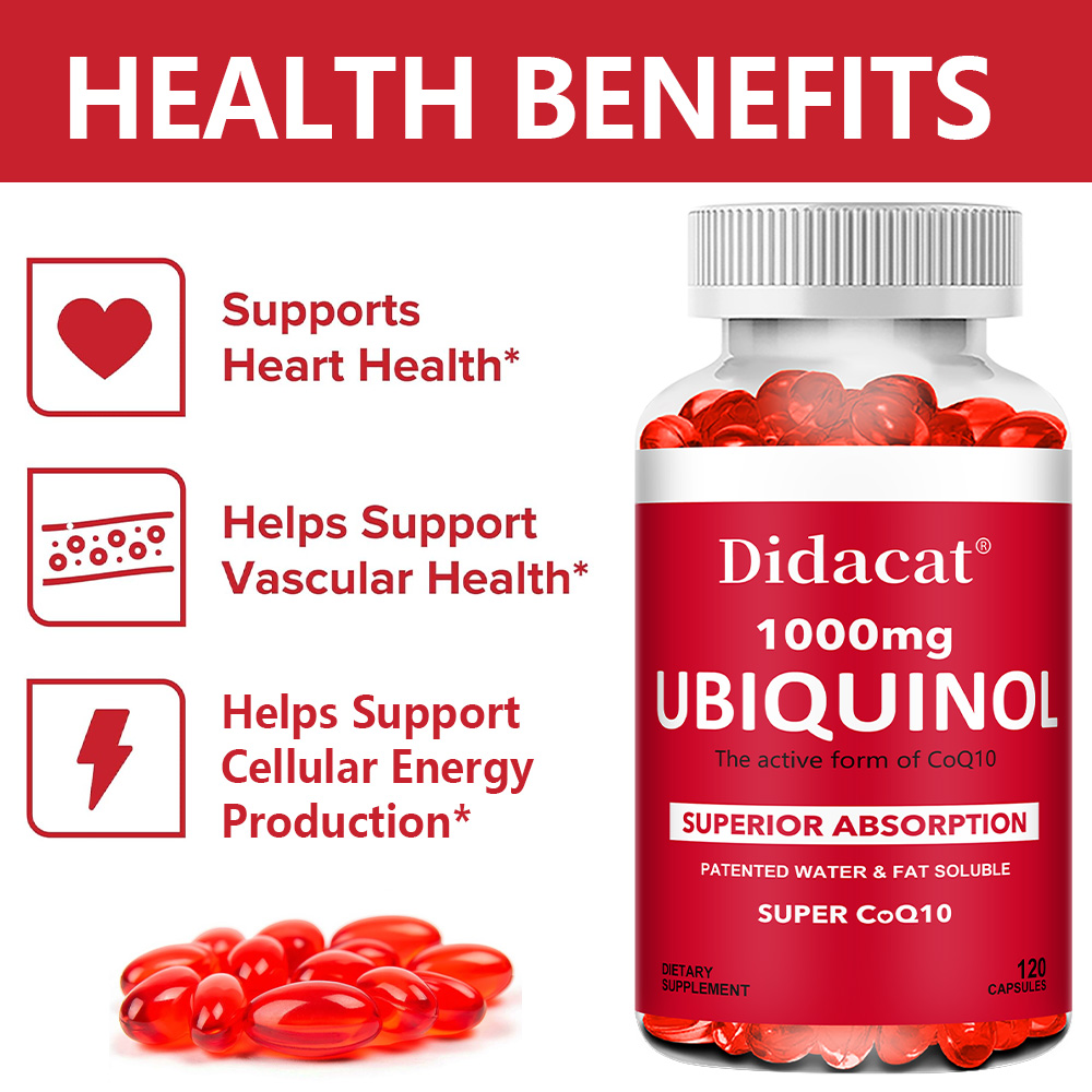 Убихинол CoQ10 в растительных  – обзор и цена Coq10 Ubiquinol Softgel