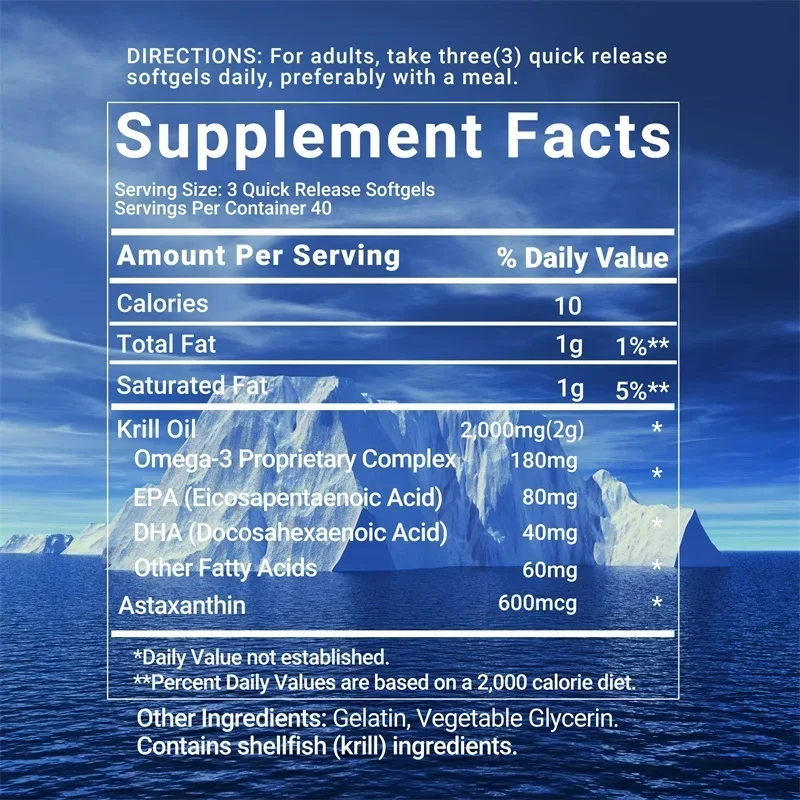 Капсулы с маслом Antarctic Kri – обзор и цена Omega 3 Fish Oil