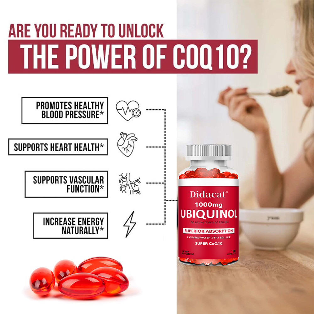 Убихинол CoQ10 1000 мг в мягки – обзор и цена Coq10 Ubiquinol Softgel